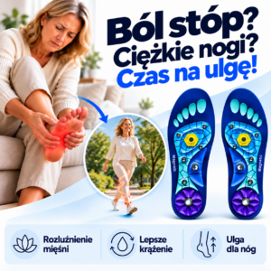 Steplo - Masujące Magnetyczne Wkładki Do Butów